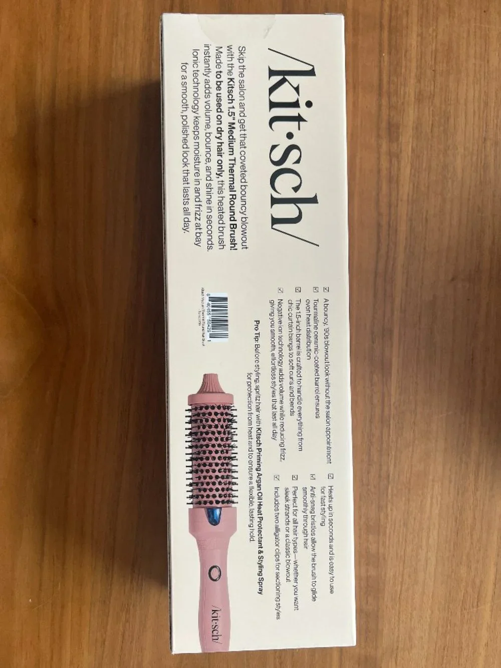 Kitsch Medium Thermal Round Brush in Pink